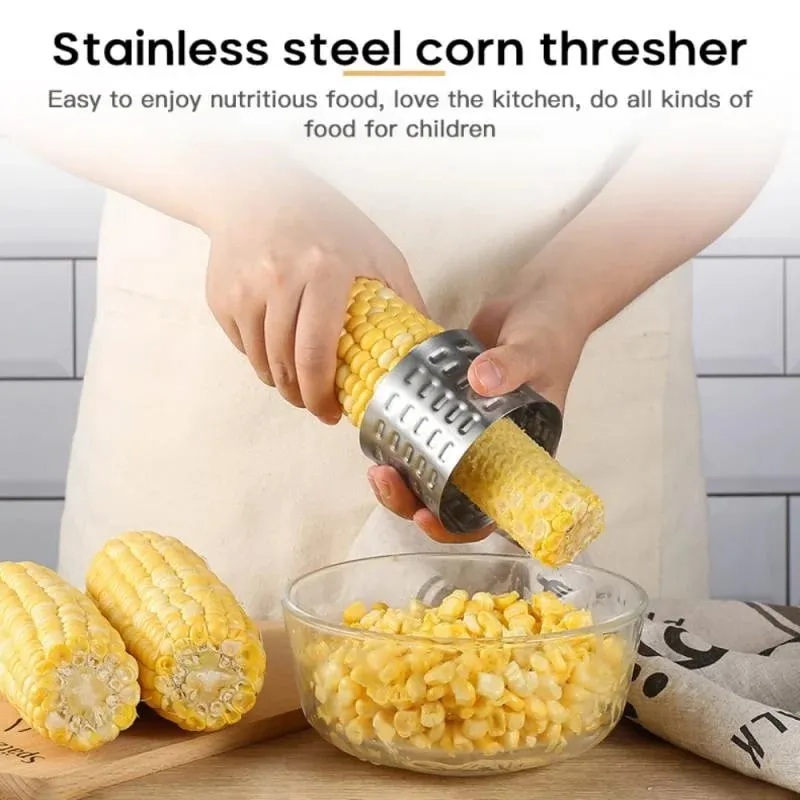 Corn Stripper Fruit Tools Stainless Steel Corn Cob Remover Cutter Shaver Fruit Vegetable Cooking Tools Kitchen Supplies 1Pc — image 4
