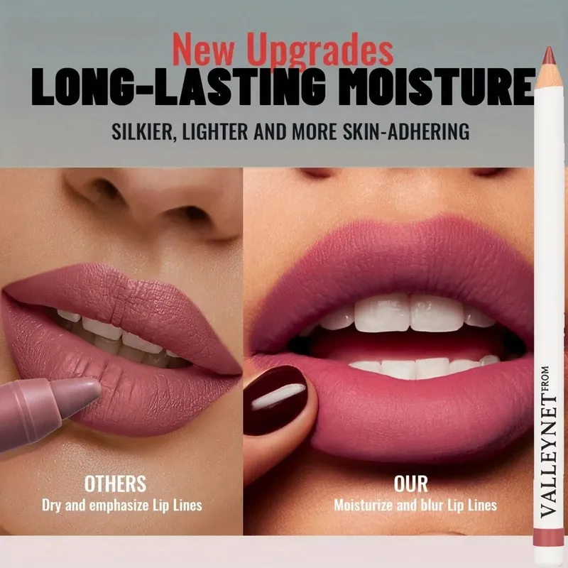 2Pcs Lip ComboLip Liner+Matte Velvet Lipstick Long lasting Waterproof Daily Natural Lip Makeup Cosmetics — image 3