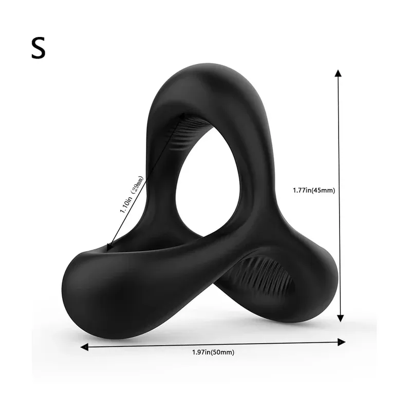 Penis Ring Reusable Silicone Semen Cock Ring Penis Enlargement Delayed Ejaculation Sex Toys For Men — image 28