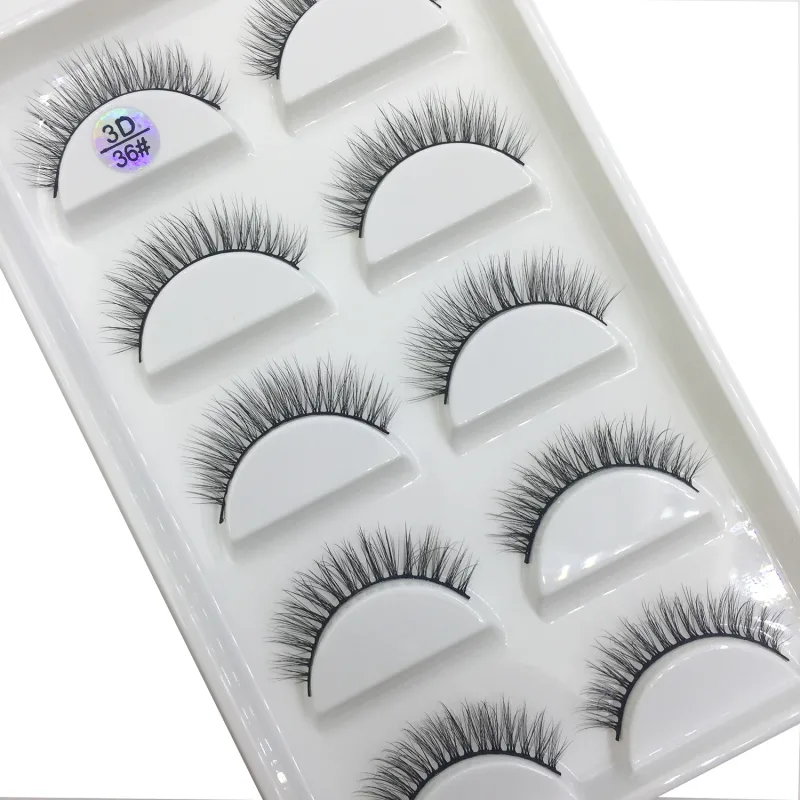 15 Style 5 Pairs 3D Eyelashes Natural False Eye Lashes Thick Faux Mink Lashes Soft Fake Eyelash Wispy Makeup Cilios — image 6