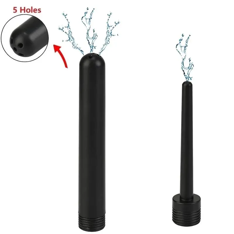 Stainless Steel Douche Enema Syringe Anal Plug Shower Cleaning Set Metal Enema Anal Butt Plug Nozzle Tip Attachment Gay Man — image 4