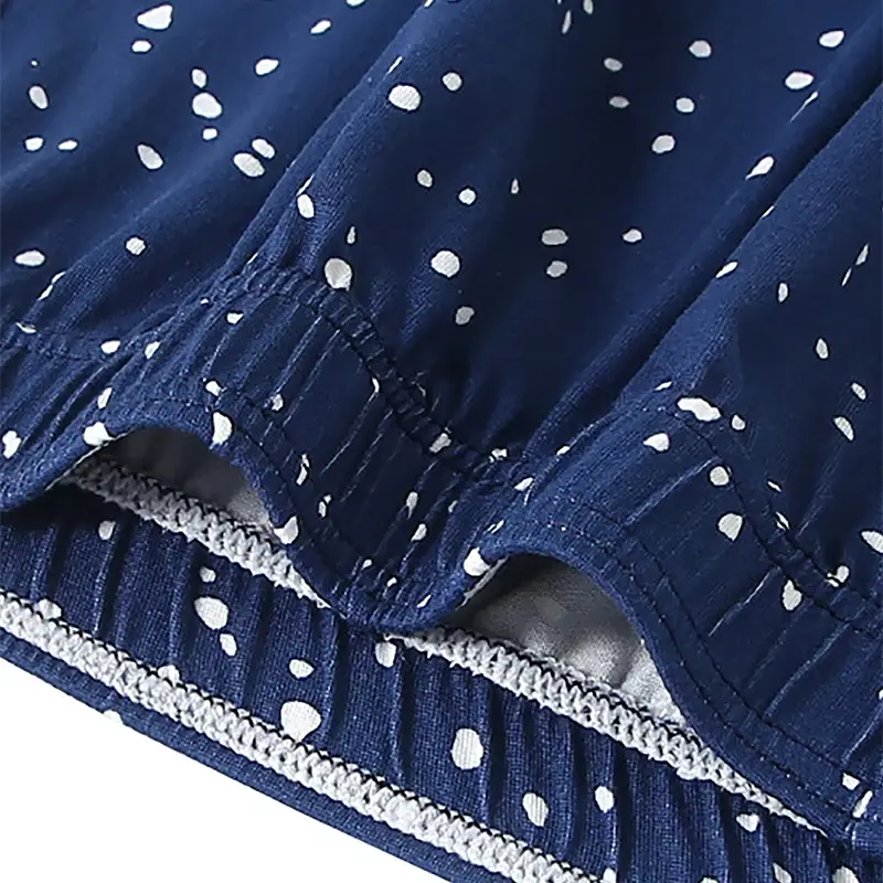 5 pçs novo estilo calcinha masculina polka dot aro calças com cantos planos pele macia amigável calças gordas respirável roupa interior masculina — image 12