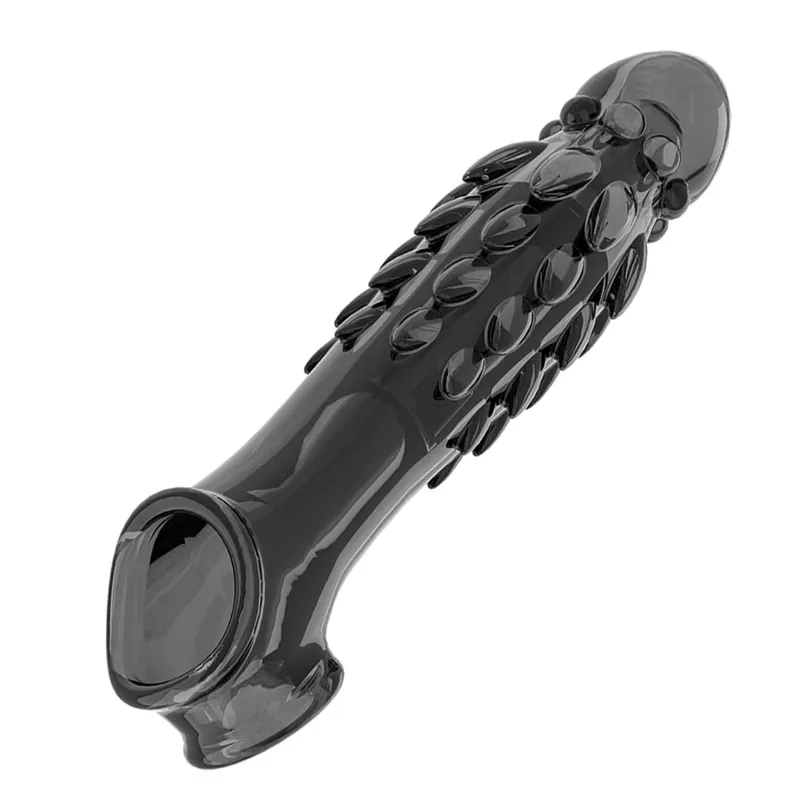 Reusable Cock Ring Vibrator Delay Condom Penis Sleeve Extension Extend Dildo Adult Anal Plug Sex Toys For Men For Women Sex Toys — image 7