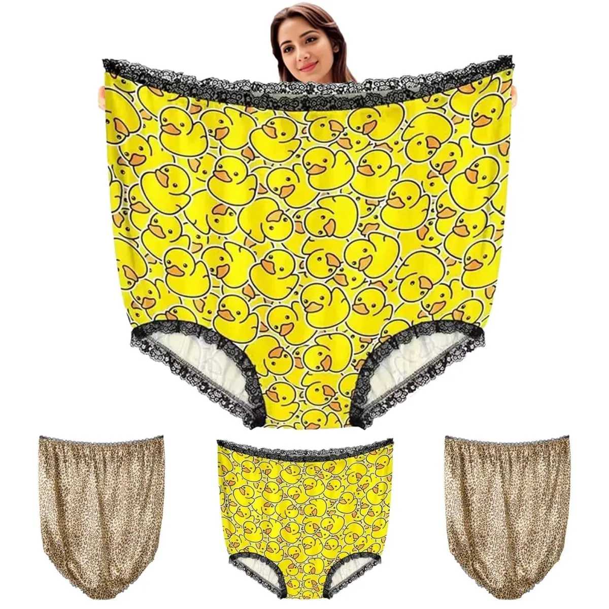 Funny Big Underwear Mama Undies Plus Size Granny Panties White ElephantJoke Gift Boudoir Outfits plus Size Sexy Lingerie Push up — image 1