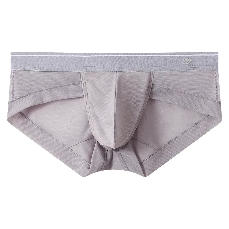 Summer Men's Underwear Boxers Bulge Ice Silk Briefs Ultra-thin Breathable Cool Panties