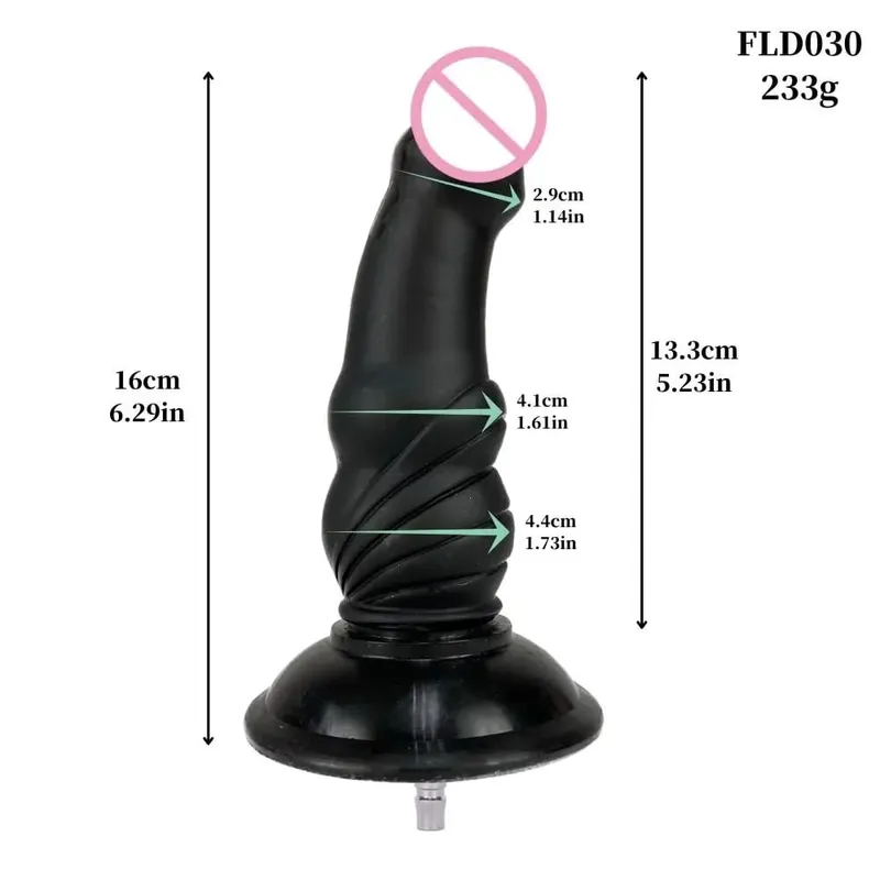 Sex Machine Big Black Dildos Quick Connector masturbation Vibrator Realistic Dildos For Women Attachments Sex Toy for Adults — image 25