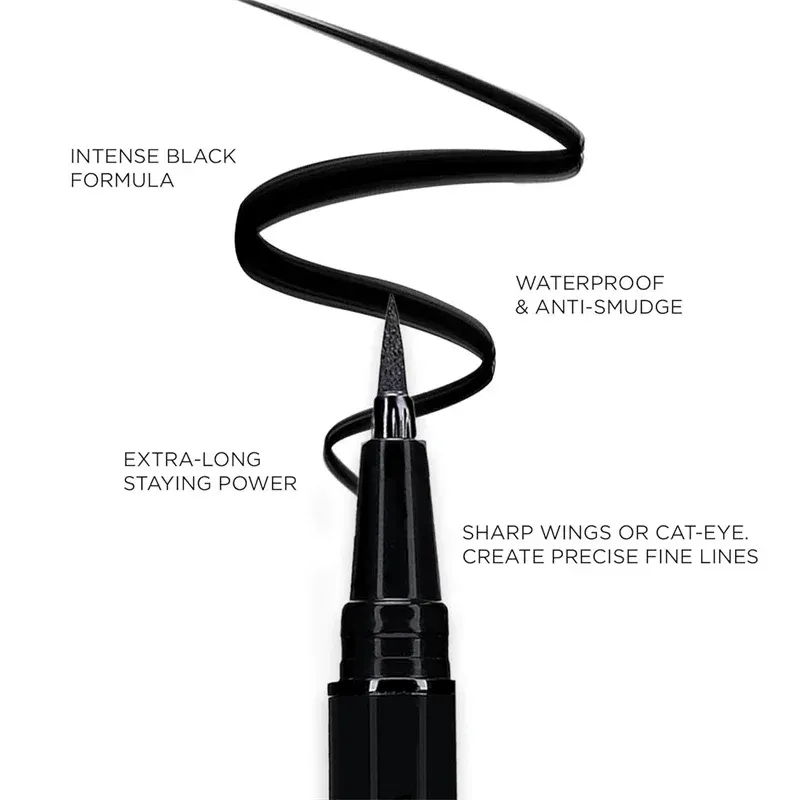 Liquid Eyeliner Pen Long-lasting Fast-drying Waterproof Non-fading Stain-free Black Eyeliner Eye Cosmetics for Women — image 4