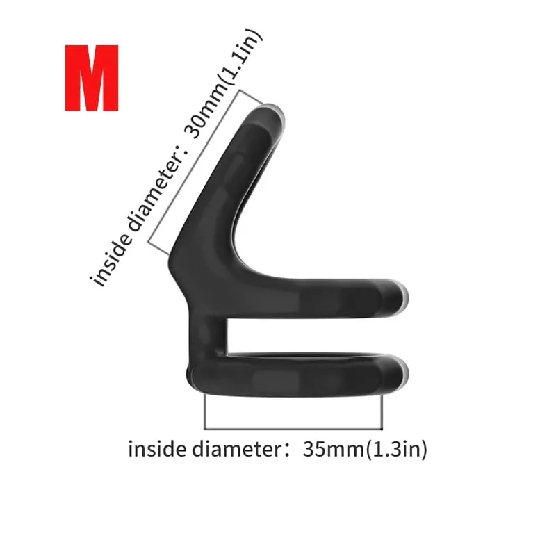 Silicone Semen Lock Ring Male Penis Ring Adjustable Delay Ejaculation Lasting Scrotum Lock Ring Sex Toys for Men Adult Products