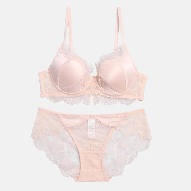 European Luxury Satin Bra Set - Corset Style Underwire Lingerie with Side Support & Lift Anti-Sagging Sexy Womens Undergarments — image 10