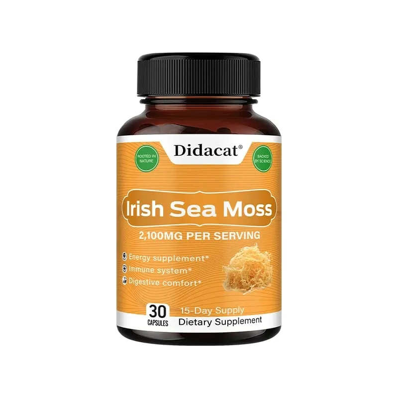 Organic Irish Sea Moss Capsules - for Immune Support Heart Health Joint Health and Thyroid Support for Women and Men — image 8