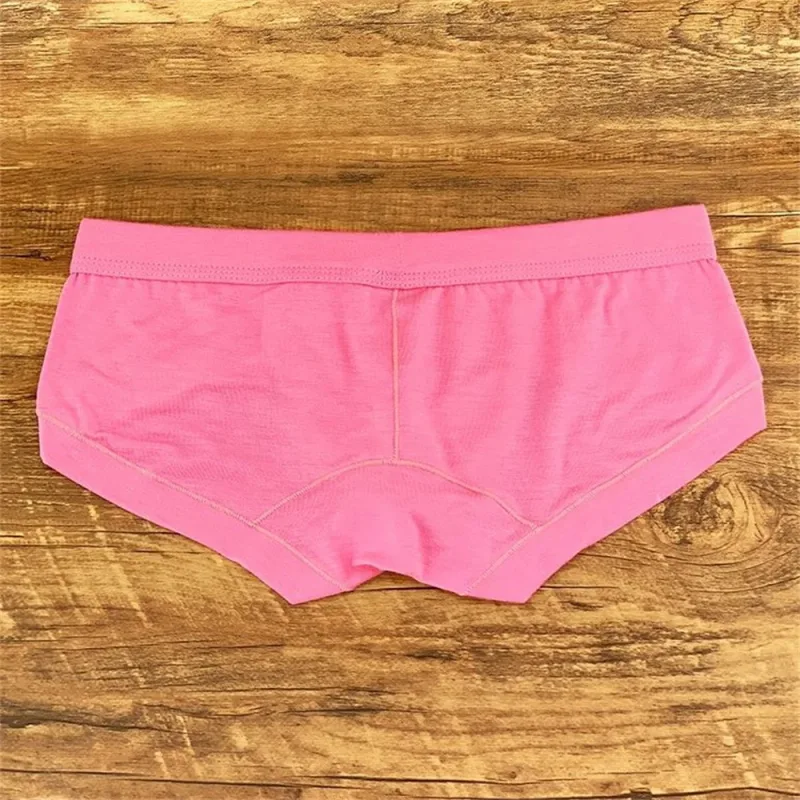 남자의 섹시한 모달 핑크 속옷 간단하고 편안한 U 볼록한 주머니 팬티 낮은 허리 슬림 맞는 플러스 사이즈 남성 속옷 L-XXXL — image 2