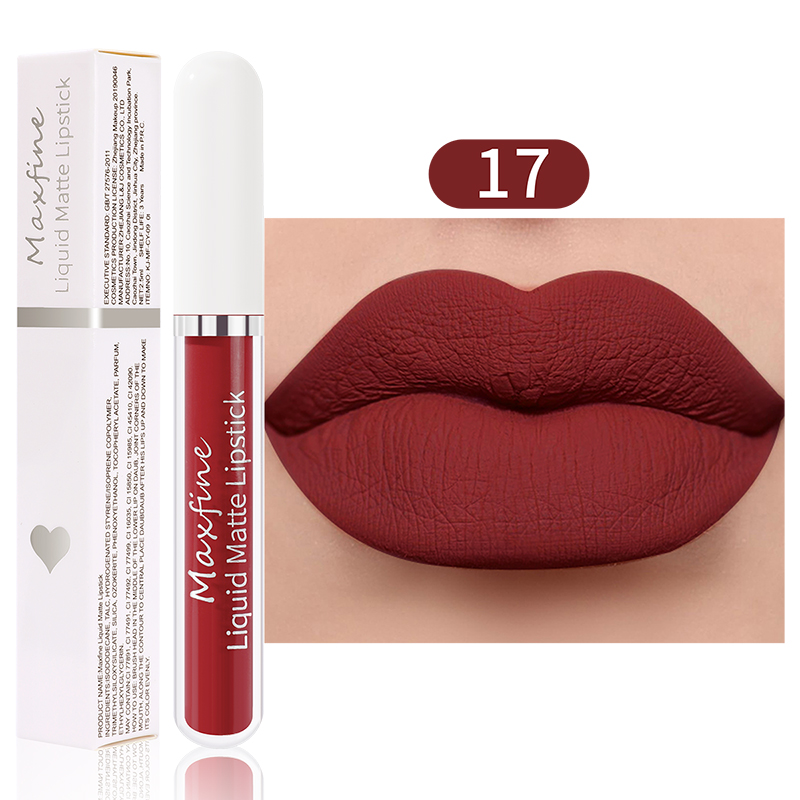 Matte liquid lipstick Waterproof sexy velvet lip glaze Long lasting moisturizing lipstick — image 13