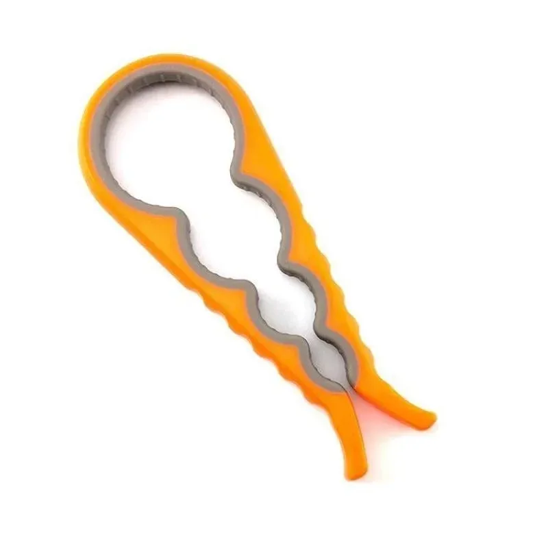 4 in 1 Multi-Function Non Slip Colorful Can Opener Tool Get Lids Off Easily Jar Opener Bottle Opener Jar Gripper for Weak Hands