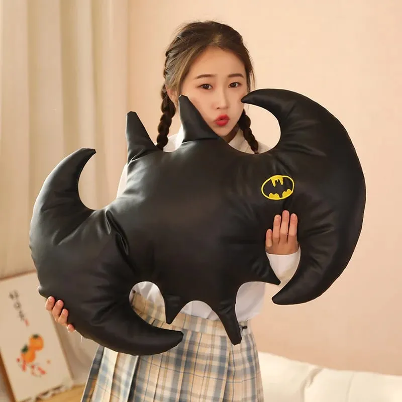 Pictorial Black Bat Shaped Plush Pillow Cool Superman Sofa Cushion Bay Window Nap Pillow Stuffed Animal Toys Hobbies Xmas Gifts — image 6