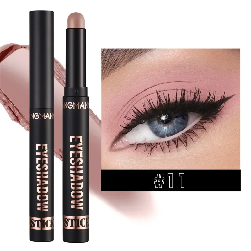 1PC Waterproof Pearlescent Eyeshadow Pencil Stick 8 Colors Lasting Glitter Shimmer Eye Shadow Highlighter Pen Eyes Makeup Tools — image 12