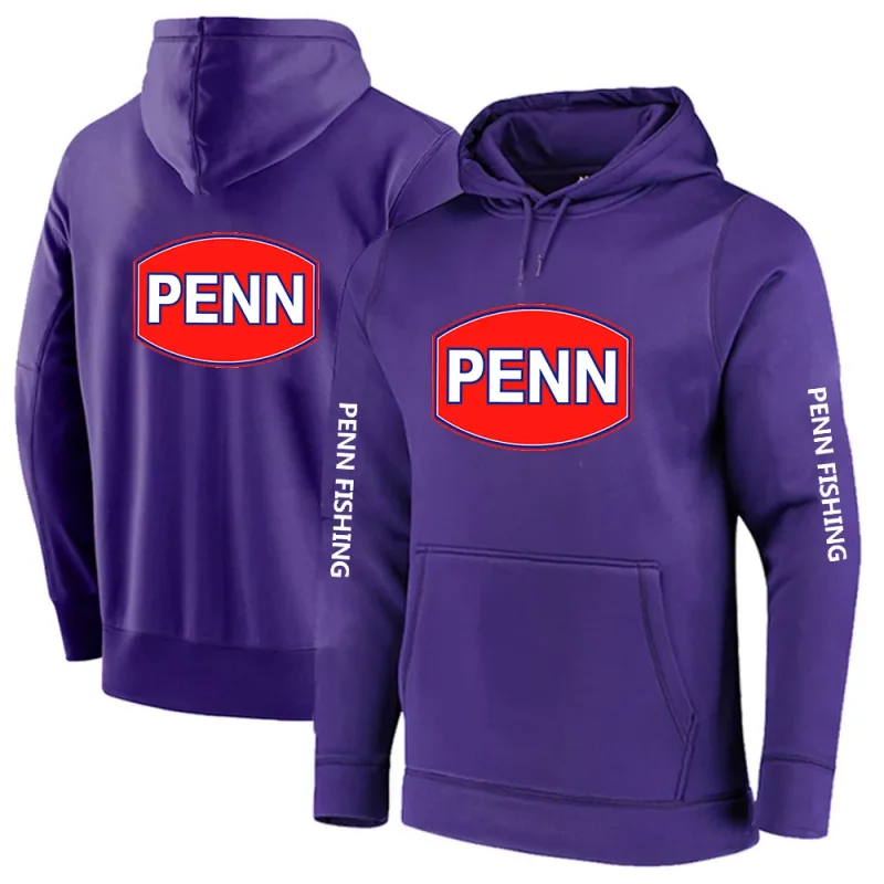 2024 New Printing Men Penn Fishing Reel Spring and Autumn Solid Color Pullover Hoodies Loose Fashion Clothing Hooded Tops — image 10