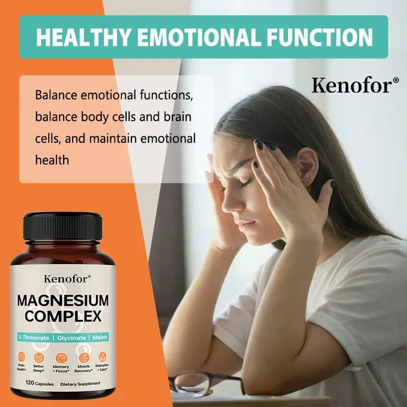 Magnesium Complex Supplement with L-threonine Glycine and Malate To Support Brain Health Memory Concentration and Sleep — image 4