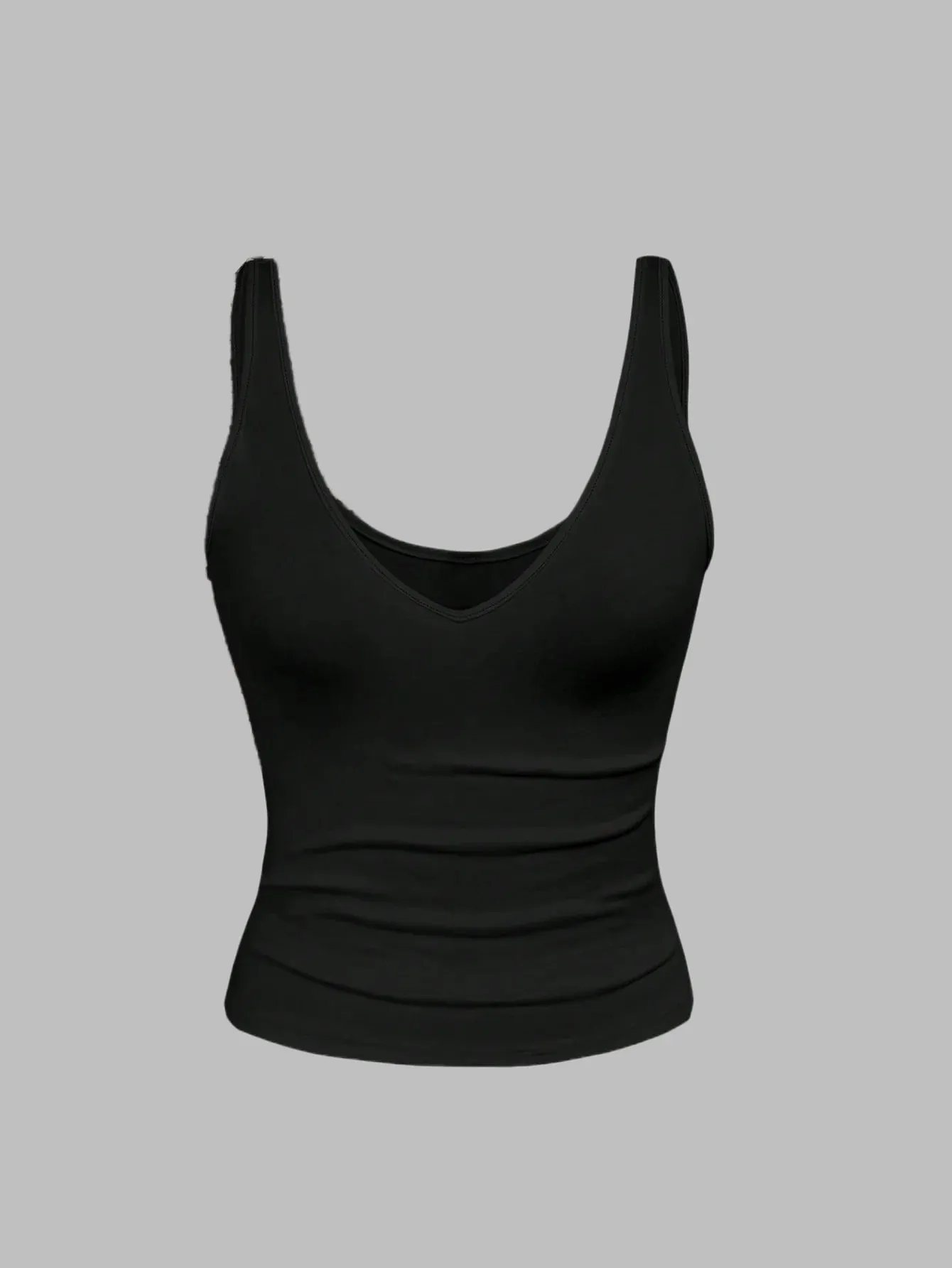Spring/Summer/Autumn New Season Versatile Trendy Deep V-Neck Backless Tank Top Two-Piece Set — image 5