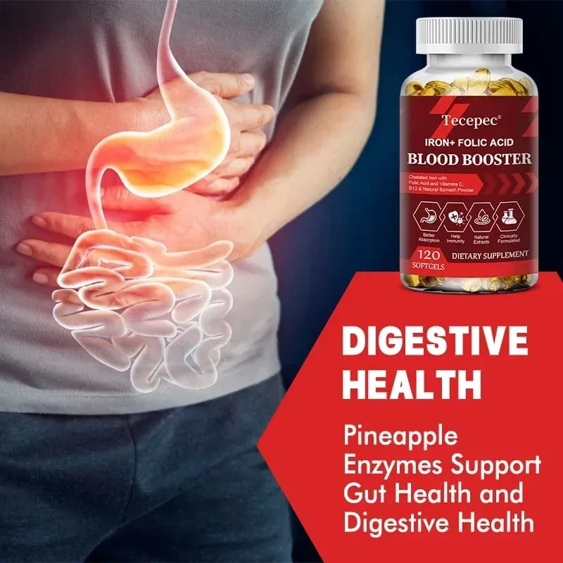 Iron + Folic Acid Blood Tonic - Replenish Iron Content No Side Effects Iron Supplement- with Vitamin C Vitamin B12 Folic Acid — image 4