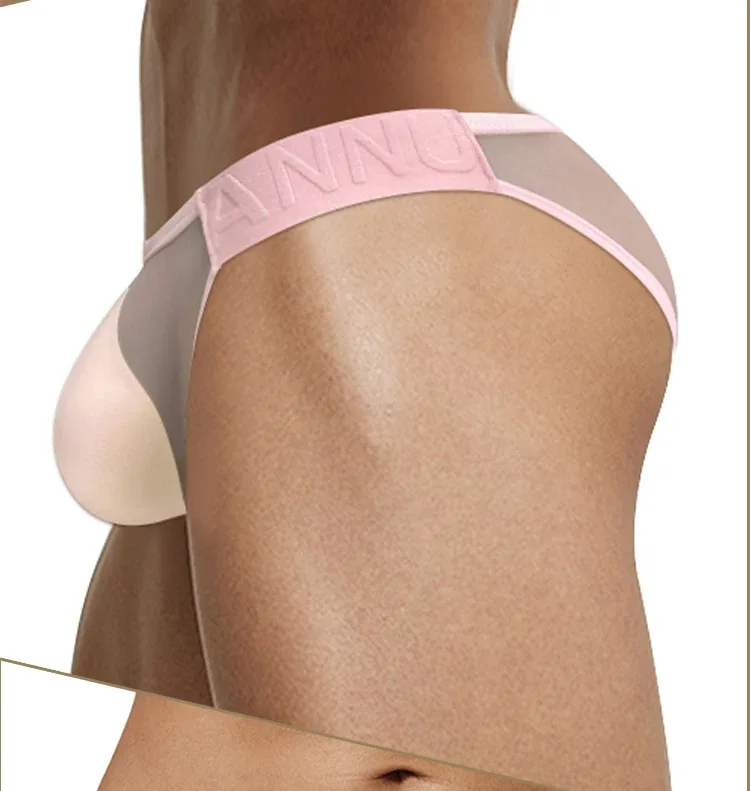 Sexy Men Bikini Briefs Man Underpantsr Slip Transparent Mesh Underwear Male Cuecas Men's Panties Ultra-thin Gays Sports Briefs — image 12