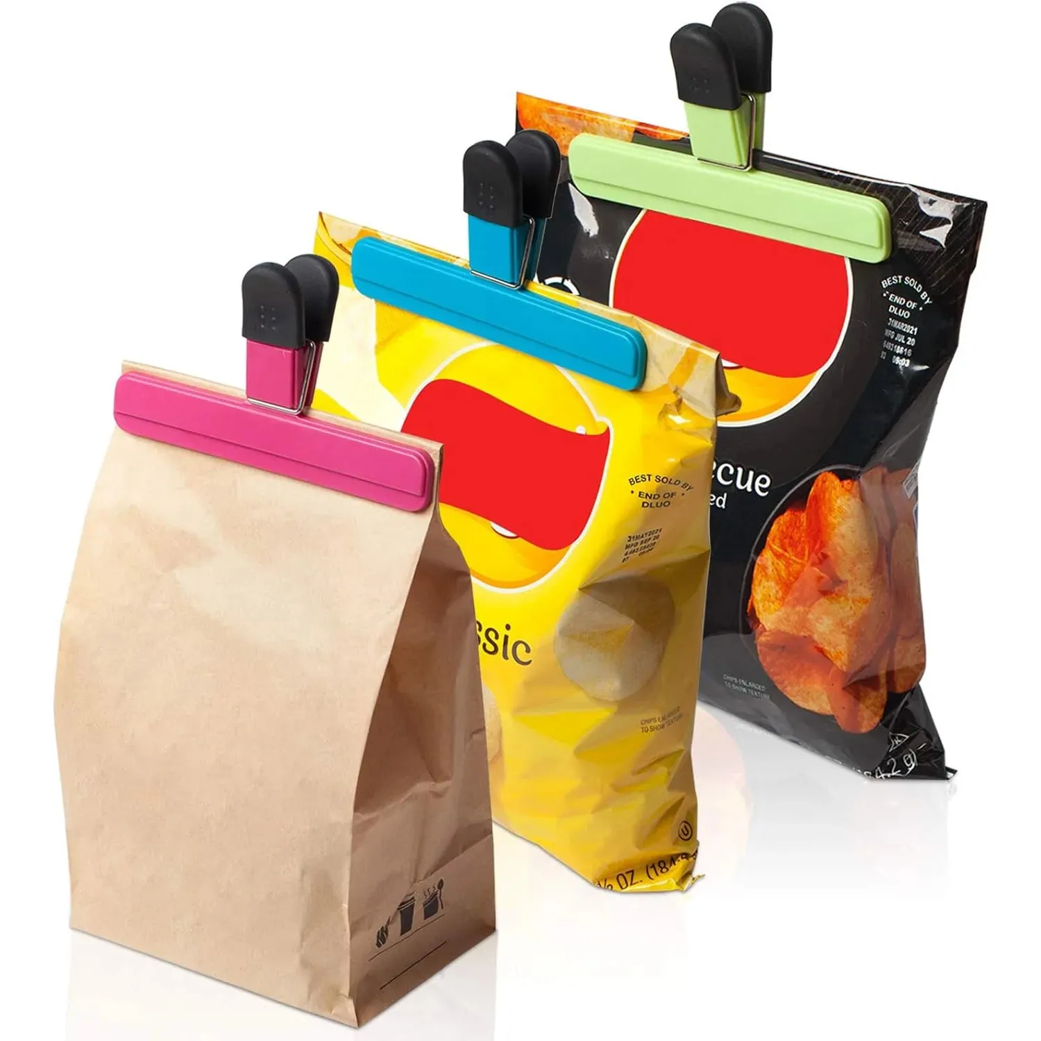 1-10 Food Clips Large Bag Clips For Food Storage Snack Clips With Sealed Handles — image 6