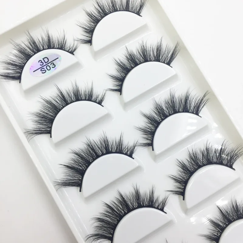 30 Style 5 Pairs Natural Eye Lashes Mink Lashes Handmade Fluffy Lashes 3D False Eyelashes Makeup Faux Cils Maquiagem Cilios