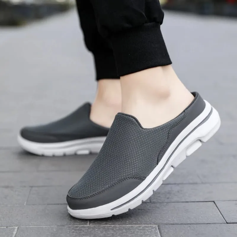 2024 Men Slippers Summer Breathable Home Indoor Slippers Men Thick Bottom Slides Fashion Couple Walking Shoes Chanclas Hombre — image 4