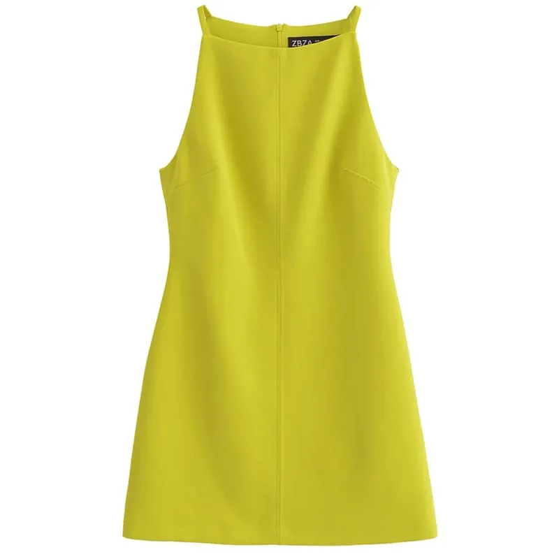 Fashion Summer Dresses 2024 Womens Dresses Bodycon Sleeveless Mini Dress White Red Blue Black Yellow Dress Vacation Dresses