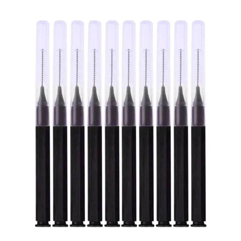 50/100PCS Black Bendable Eyebrow Brush Brow Perm Brush Disposable Brow Lifting Brushes Micro Eyelash Brush Applicators Tools — image 4