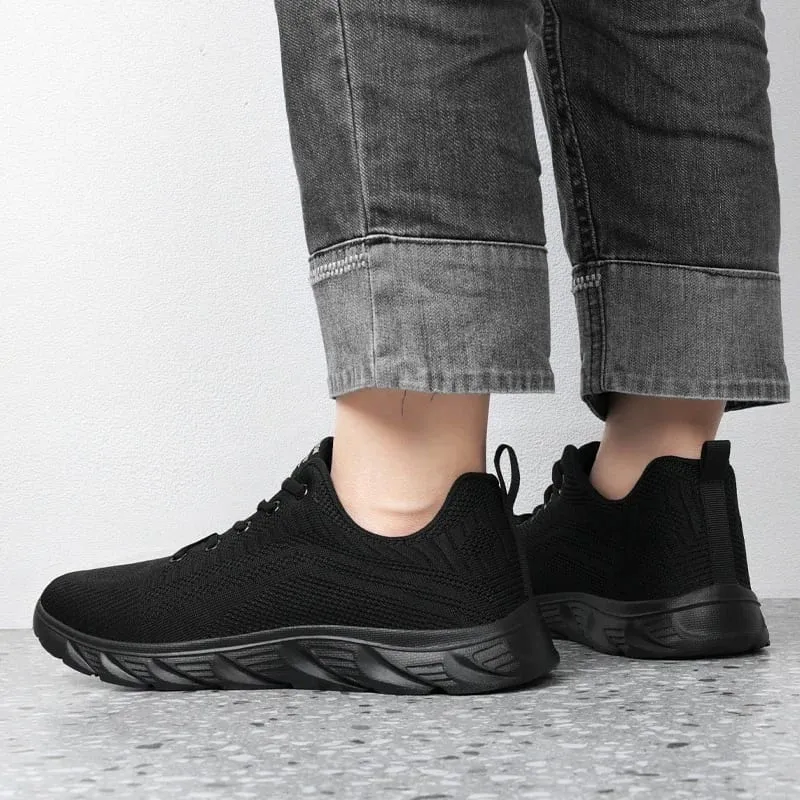 รองเท้าวิ่งผู้ชายผู้ชายรองเท้าผ้าใบแฟชั่นน้ำหนักเบา Trainers Breathable เดินรองเท้ากลางแจ้งสบายกีฬาสำหรับชาย