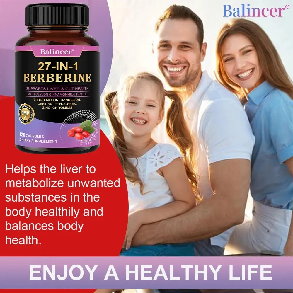 Berberine Capsules - with Ceylon Cinnamon - Blood Sugar Balance Cardiovascular Health Aid Digestion Promote Metabolism — image 4