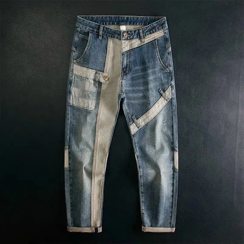 Autumn and Spring Fashion American Vintage Straight Leg Elastic Denim Pants Men's Casual Comfortable Sports High Quality Jeans — image 6