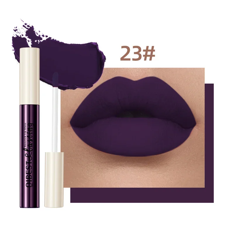 24 Colors Matte Liquid Lipstick Waterproof Long Lasting Velvet Red Lip Gloss Tint Makeup Cosmetic Lipsticks Lipglosses — image 16