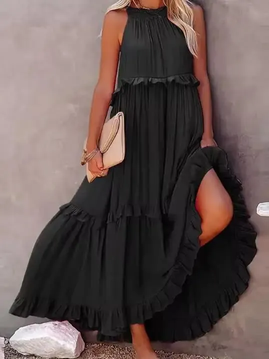 Lotus leaf edge dresses for women — image 6