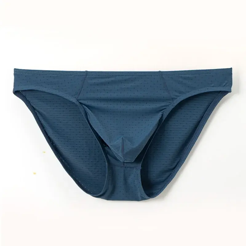 Quick Dry Briefs for Men Sexy Underwear Big U Pouch Mens Briefs Underpants Mesh Breathable Ropa Interior Hombre Slips Cuecas — image 6