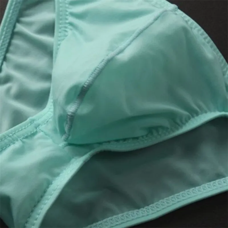 Neue 2026 Männer Eis Seide U Konvexen Samll Briefs Unterwäsche Niedrige Taille Ultra Dünne Transparente Bikini Slip Höschen Plus Größe m-XXL — image 6