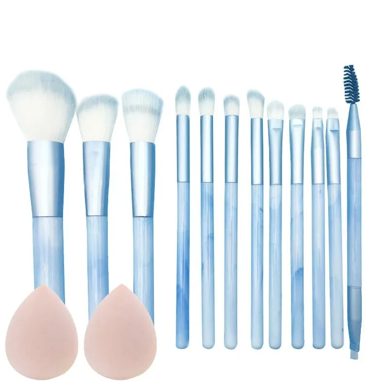 10/14Pcs Makeup Brushes Set EyeShadow Foundation Women Cosmetic Loose Powder Blush Super Soft Blending Make Up Brush Beauty Tool — image 17