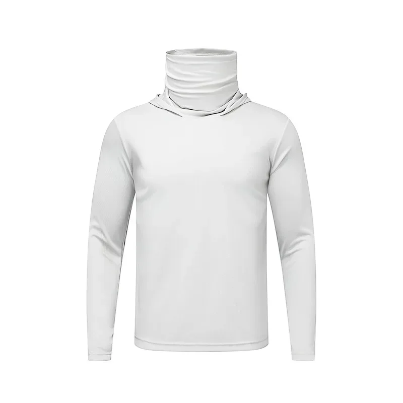 Men's summer plus size sportswear quick drying hooded casual ice silk breathable lightweight fishing and sun protection suit — image 3
