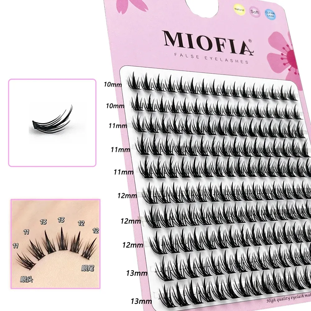 1 Box/160 Bunches Mink Eyelashes Natural 3D Russian Individual Eyelash Extension MS Eyelash Cluster Makeup Tool Lashes Wholesale — image 5