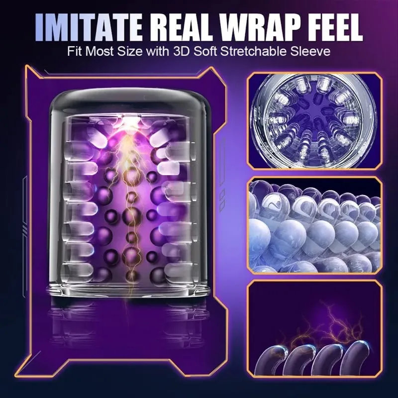 Automatische Thrusting Rotierende Männliche Masturbator Tasse Saugen Penis Pumpe Oral Simulatior Erwachsene Sex Maschinen Erotische Produkte für Männer — image 5