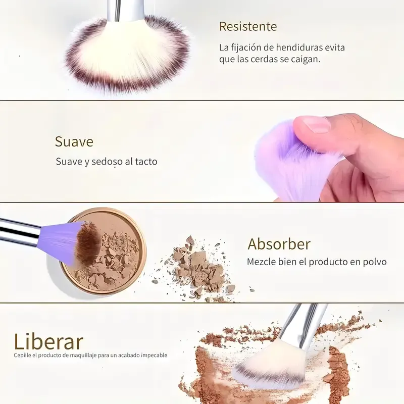 13PCS Makeup Brushes Set Eyeshadow Foundation Highlighter Blush Concealer Female Soft Beauty Tool Puff Beauty Sponges Thumb Puff — image 3