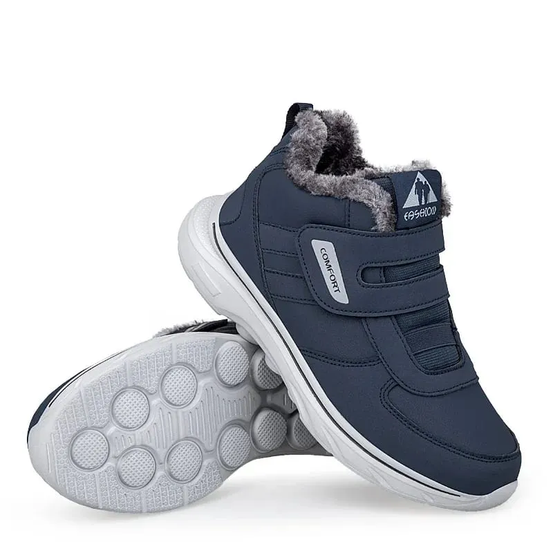 Zapatillas ortopédicas de felpa para invierno, zapatos ajustables para diabéticos, zapatos para caminar, gancho deportivo y bucle, pies hinchados, eversión del pulgar — image 3
