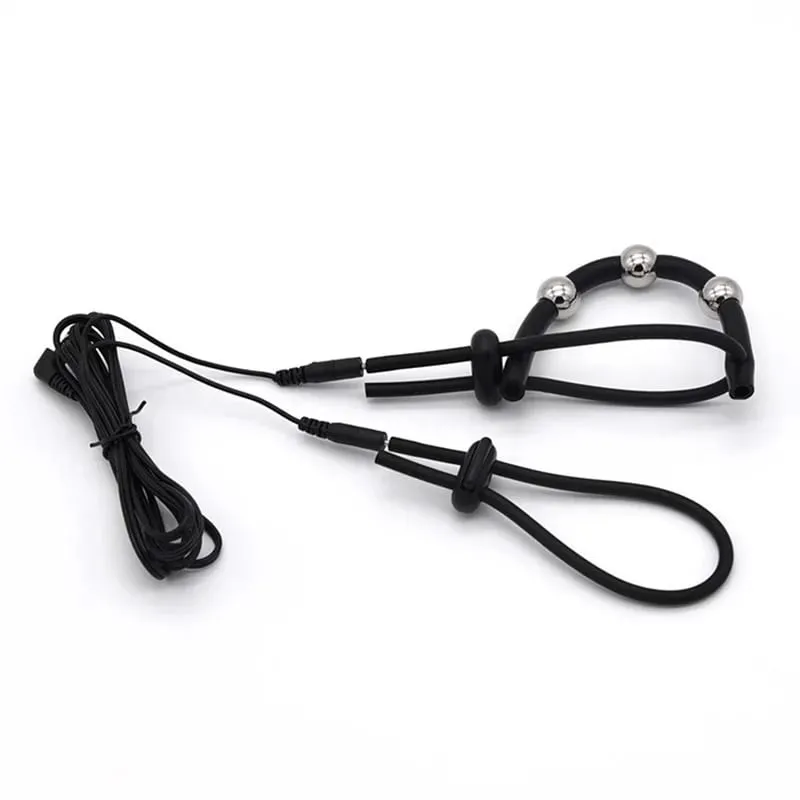 Electric Shock Penis Ring Penis Electro Stimulation Massage Cock Rings Medical Themed Toys For Men Adult Sex Product Accessories