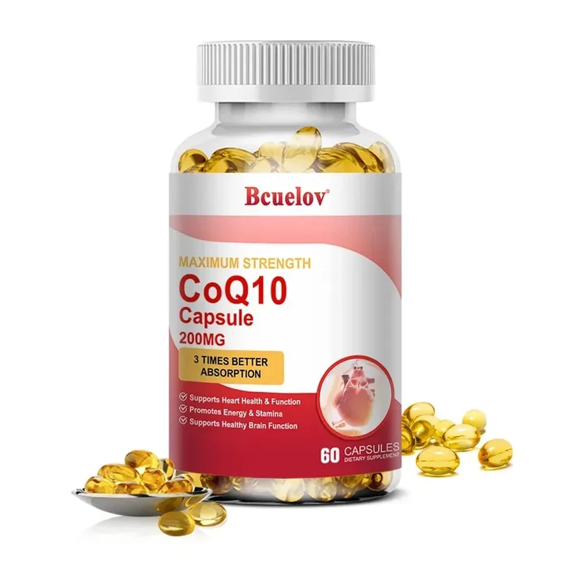 CoQ10 200 mg měkké gely – 3x lepší vstřebatelný antioxidant pro zdraví srdce a produkci energie Koenzym Q10 doplňky stravy — image 9