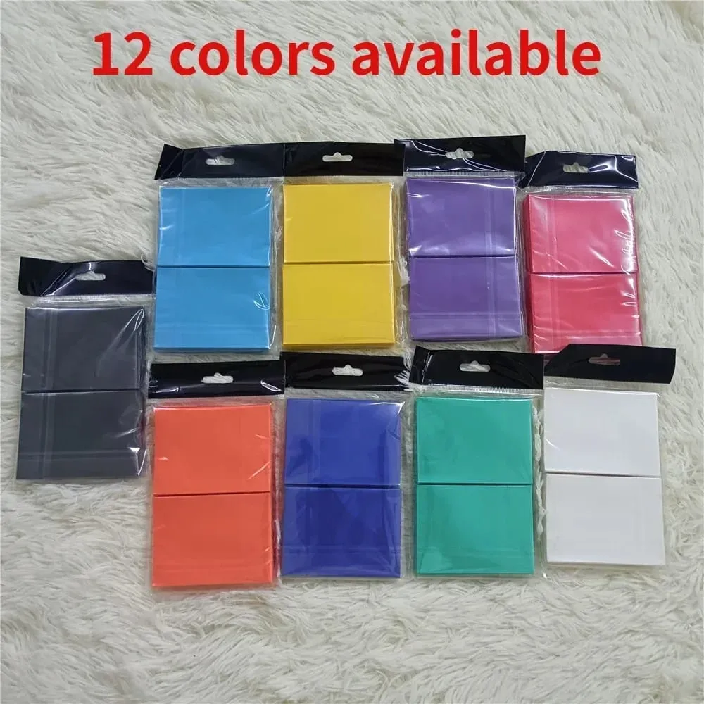100PCS 66x91mm Matte Colorful Standard Size Card Sleeves TCG Trading Cards Protector Tarot Shield Board Games Magical Cover PKM — image 4