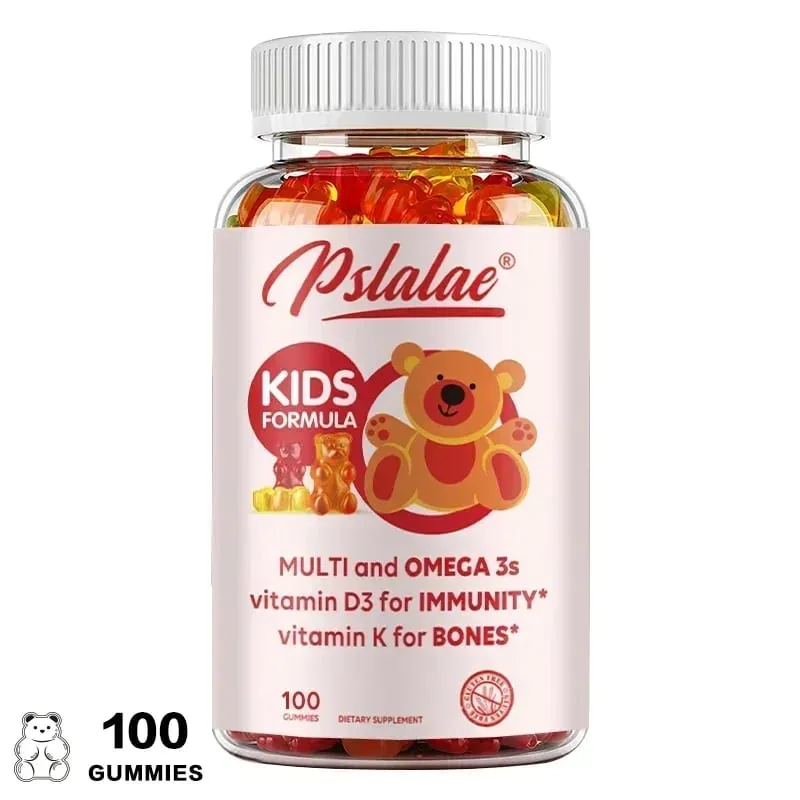 Kids' Daily Gummy Vitamins - Contains 13 Essential Nutrients and Omega 3 Fish Oil To Support The BrainSupplements