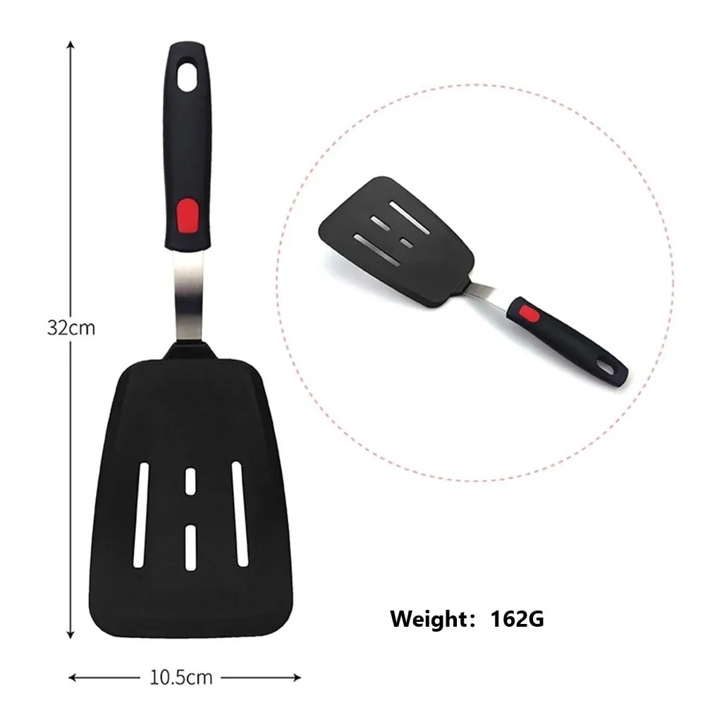 Silicone Spatula for Non Stick Pots High-temperature Resistant High Quality Stir Spring Steel Fry Spatula Tools Kitchen Utensils
