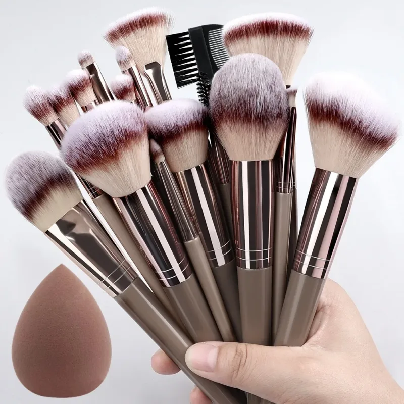 20Pcs Makeup Brushes Set Professional Super soft detail Blush highlighter Foundation Concealer Eyeshadow Brush Women Beauty Tool