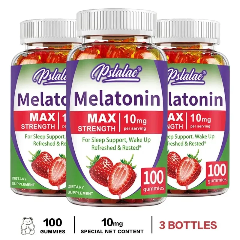 Melatonin Gummies 10 Mg - Fight Insomnia Support Immunity and Improve Rest Quality Fall Asleep Naturally