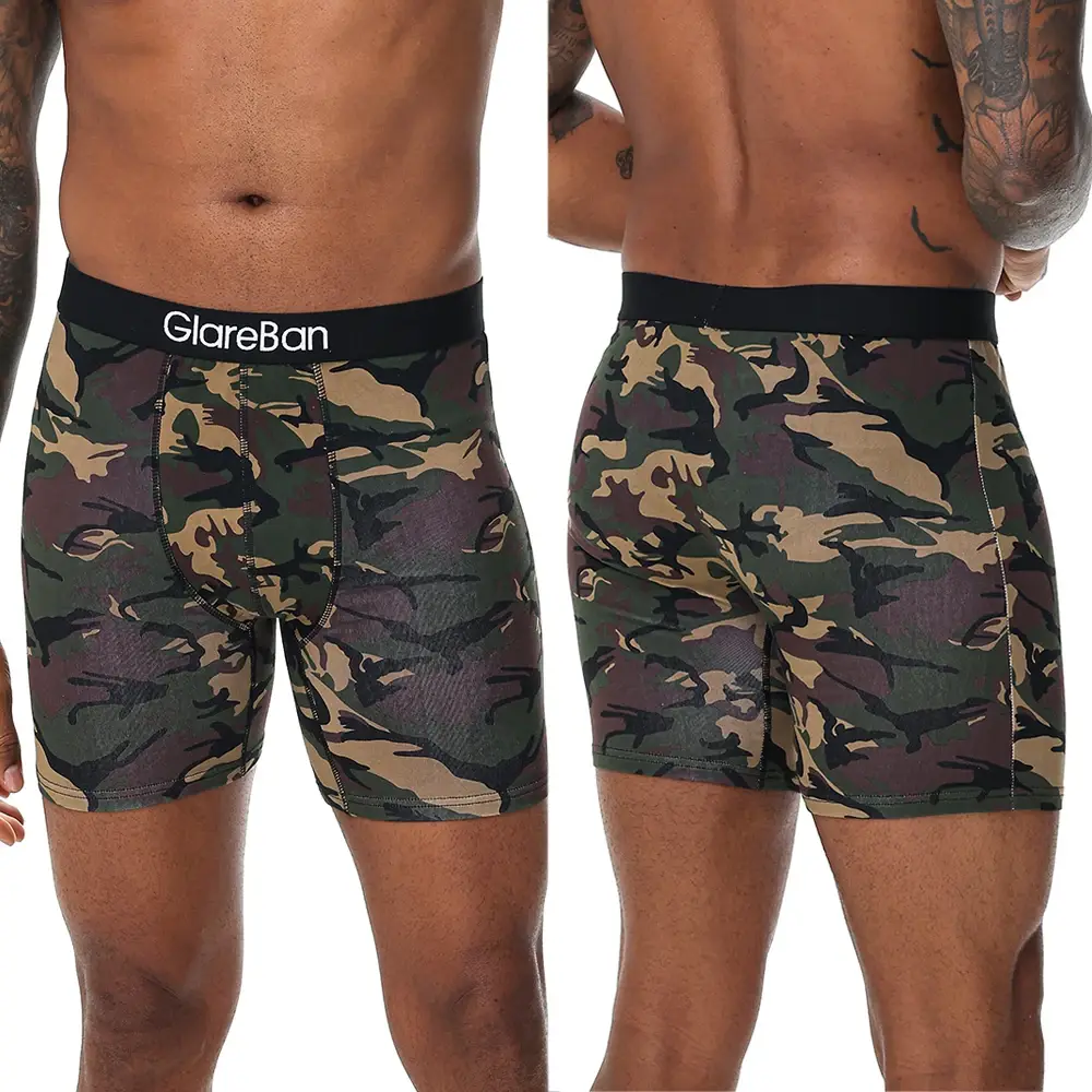 5pc Set Mid-Lange Zufällig Baumwolle Boxer Shorts Männer Unterwäsche Männliche Unterhose für Männer Boxershorts Slips Weiche Höschen marke Briefs — image 2